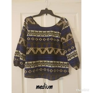 Printed boutique top!